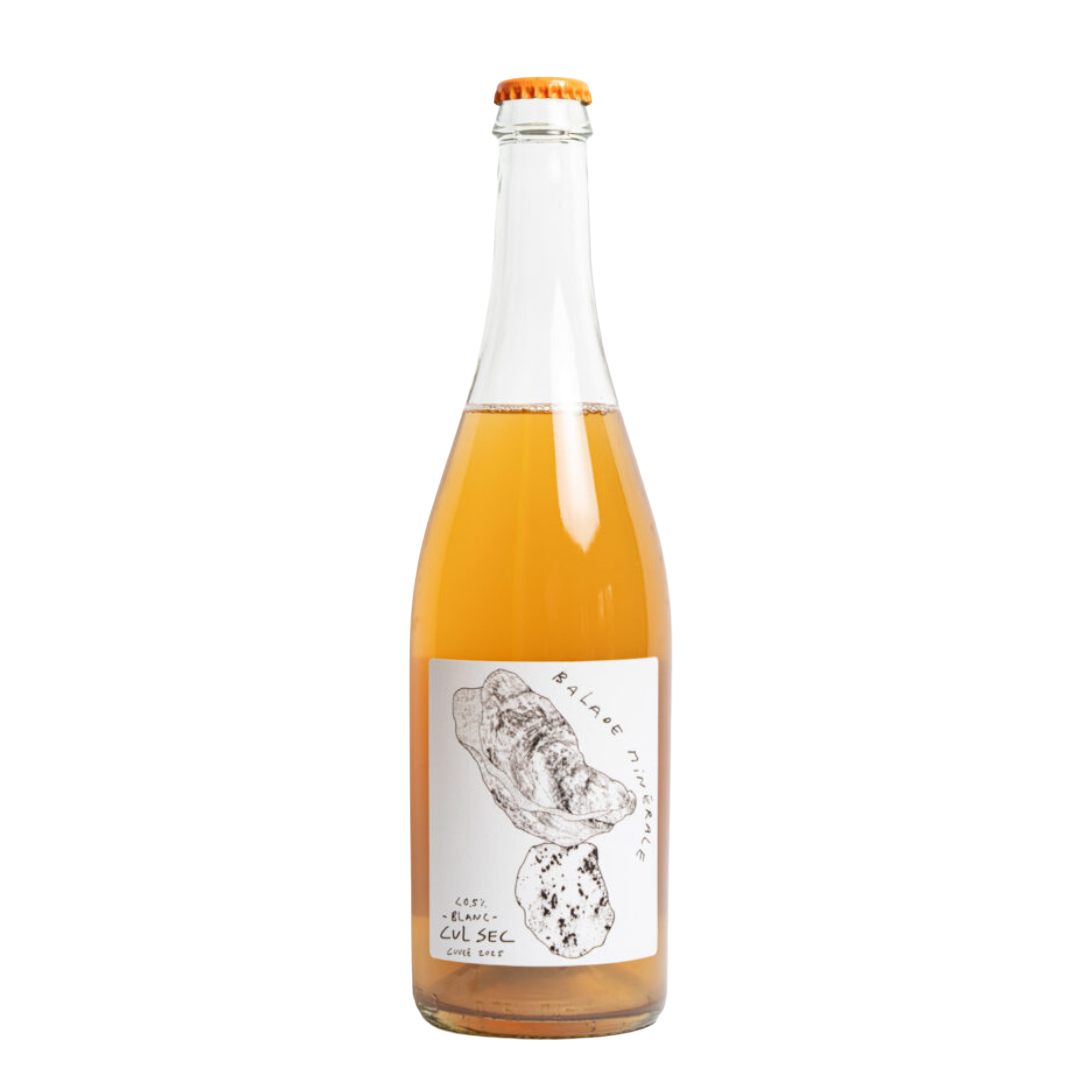 Fles Cul Sec Balade Minérale alcoholvrije witte wijn biologisch – minerale non-alcoholische wijn met Pecorino en Chardonnay, fris droog, subtiele bubbels, laag in suiker, vegan & 0.5% alc – bestel nu met pick-up of same day delivery in Den Bosch